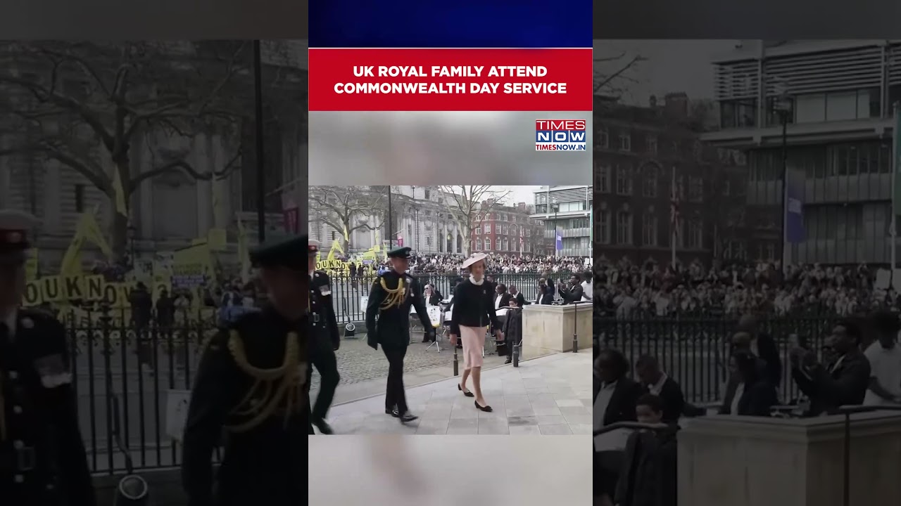 King Charles, Queen Camilla, William & Kate Attend Commonwealth Day Service in London #shorts