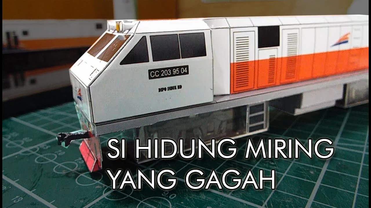 Membuat Papercraft CC 203 - Miniatur Kereta Api