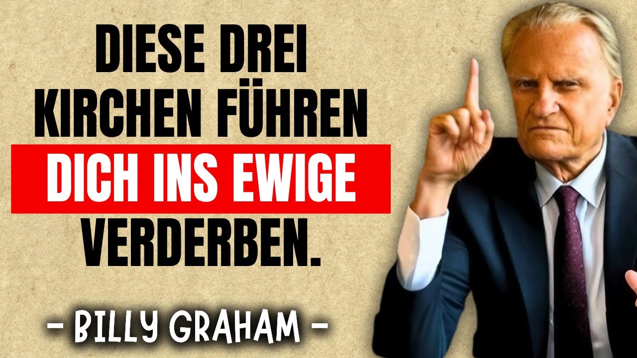 Vermeide diese drei Kirchen! Sie fuhren dich ins ewige Verderben.! Billy Graham