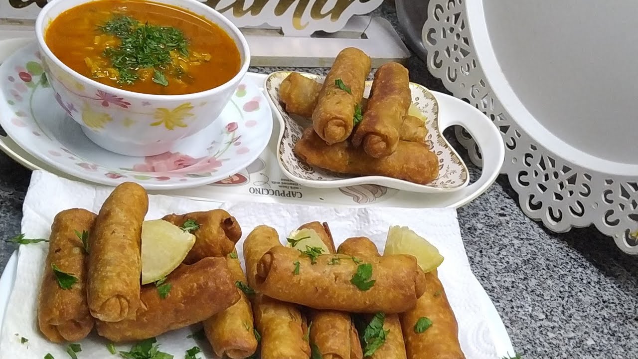 وصفات رمضانية 😍بديل البوراك+شربةاكسبراي  (لسان الطير)