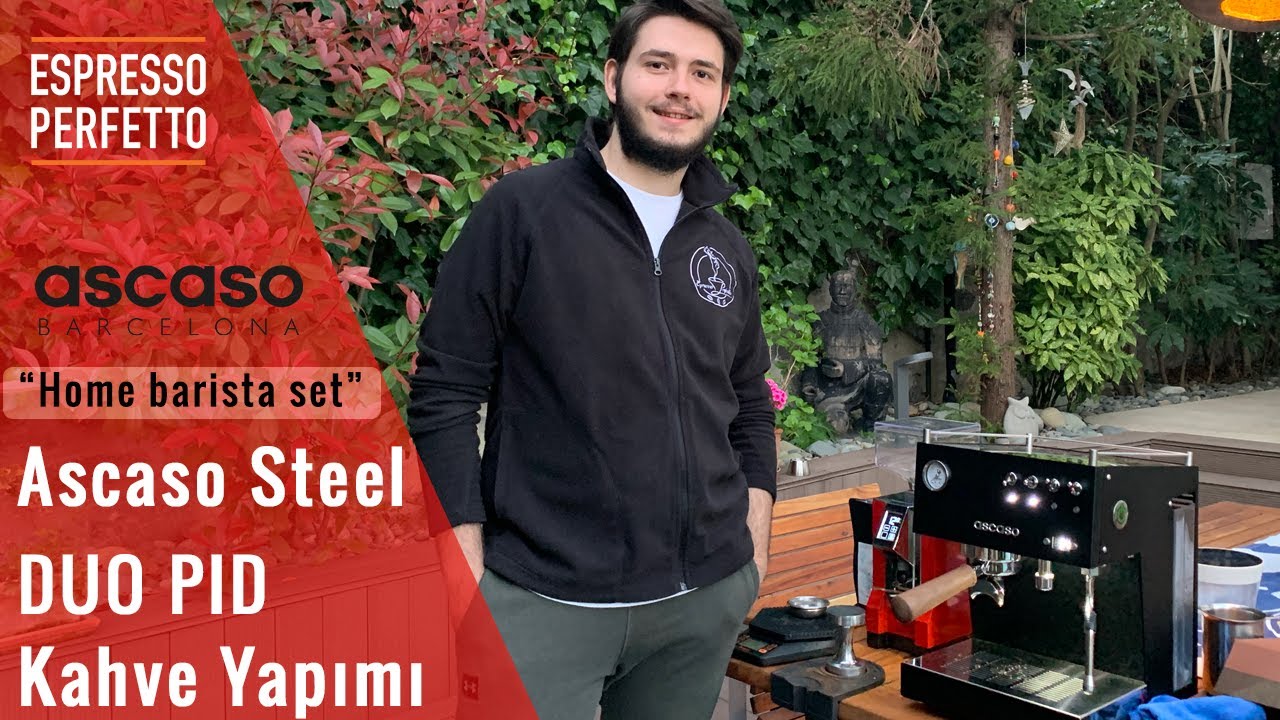 Home Barista - Ascaso Steel Duo espresso makinesi ile kahve yapımı