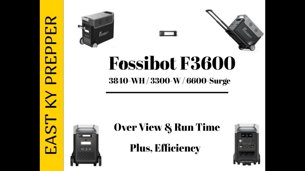 Fossibot F3600 SOLAR POWER STATION REVIEW