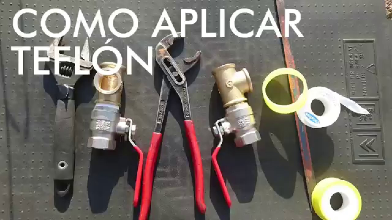 Como dar Teflón para juntas roscadas , aplicar teflon a los empalmes