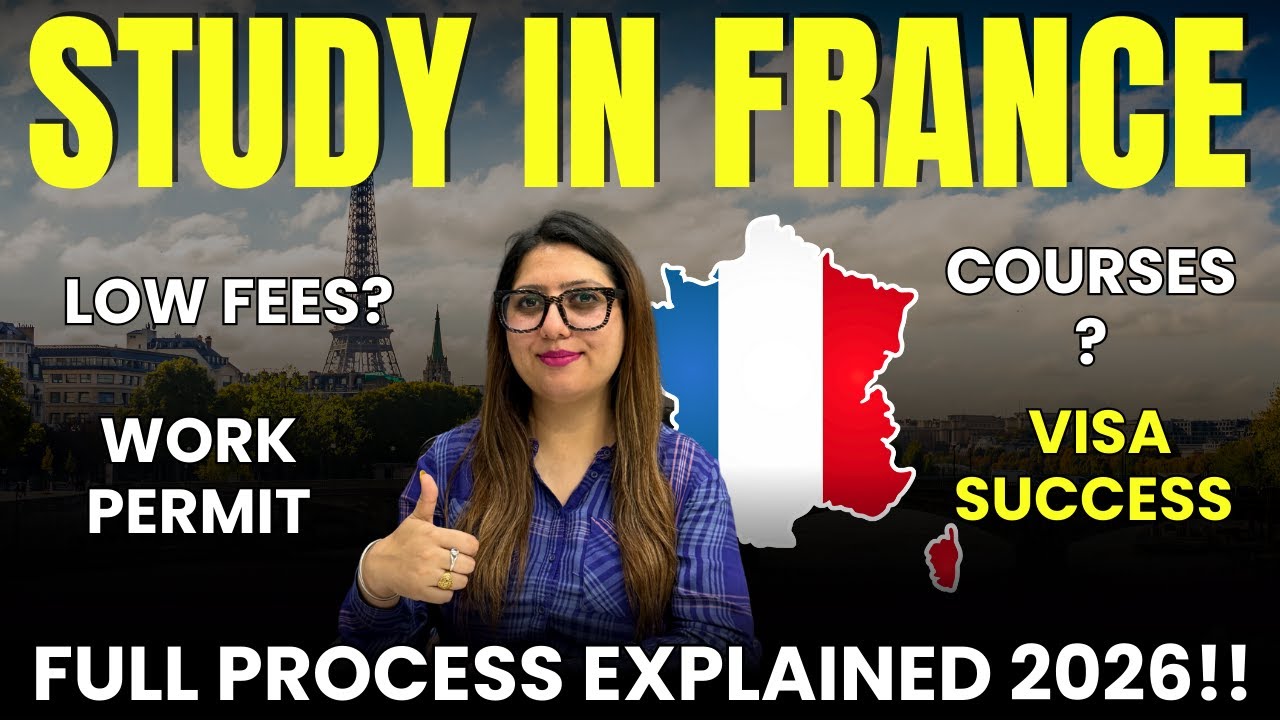 Study in France 2026 | Scholarships, Fees & Work Permit | France Student Visa Full Process