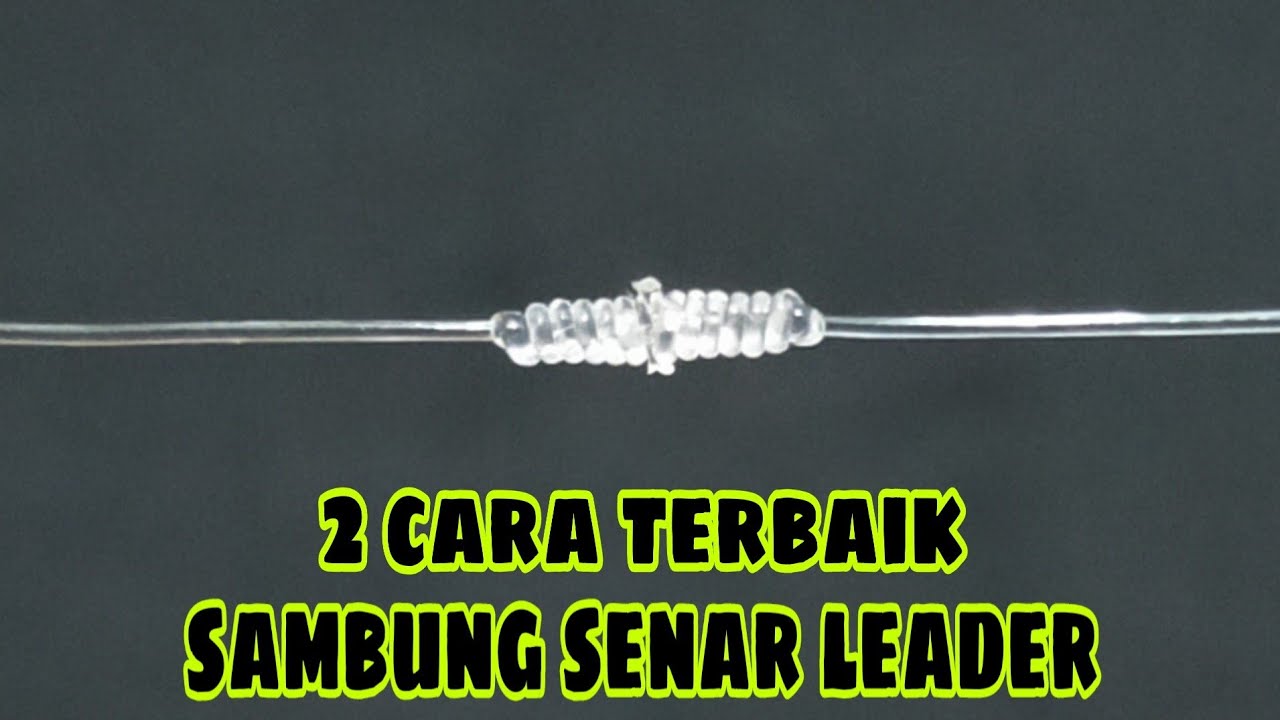 2 cara terbaik sambung senar pancing