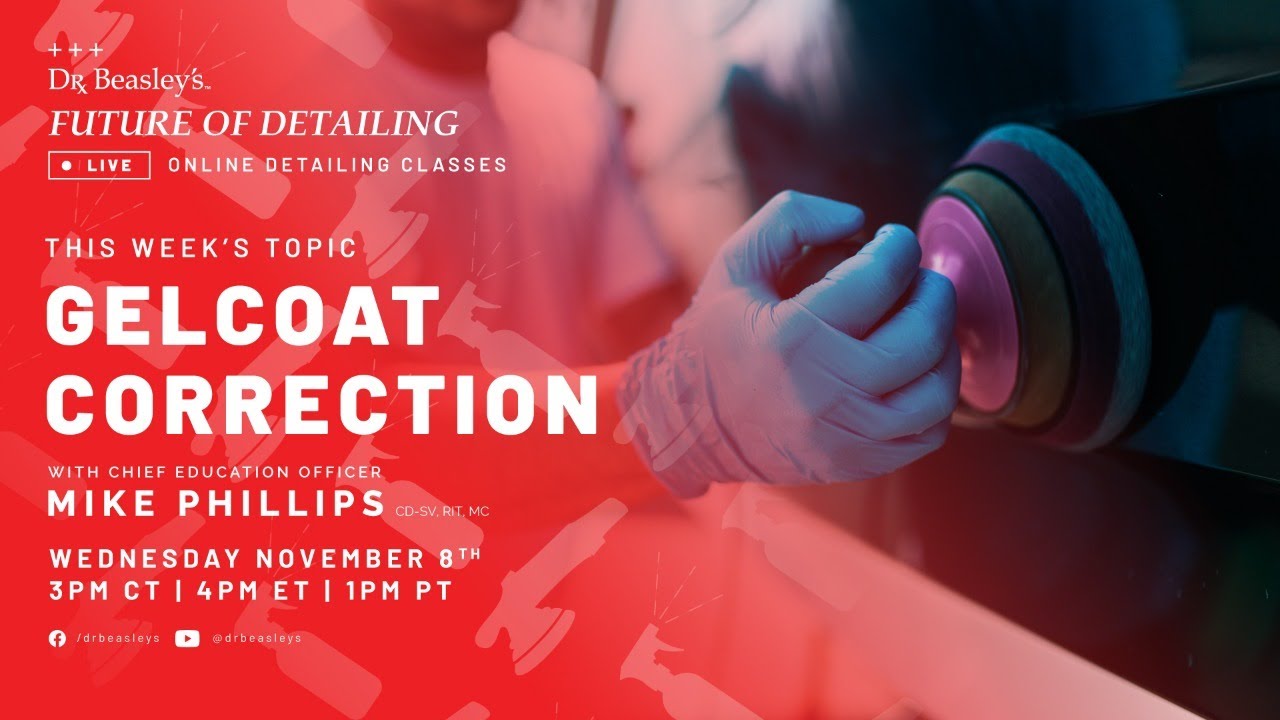 How to Correct Gelcoat on Boats | 🔴 LIVE Online Detailing Class with Mike Phillips