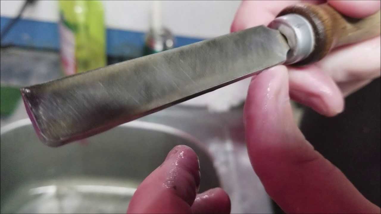 Jende Sharpening Tips - Ando Single Bevel Reed Knife