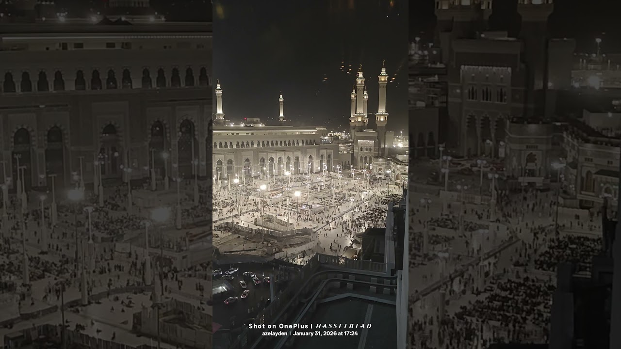 Masjidil Haram timelapse until Maghrib from Hilton