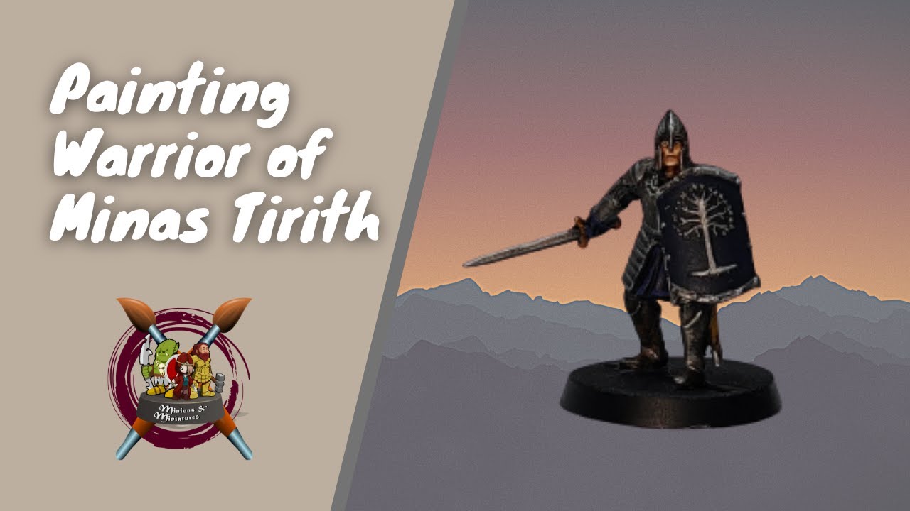 Painting Gondor Soldier / Warrior of Minas Tirith - Mini Time Lapse