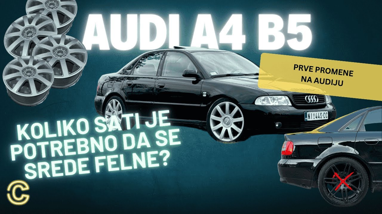 Prve promene na Audiju - sređujemo felne