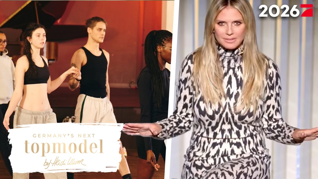 Erst küssen dann tanzen: Herzklopfen beim Barock-Tanz | Germanys next Topmodel | ProSieben