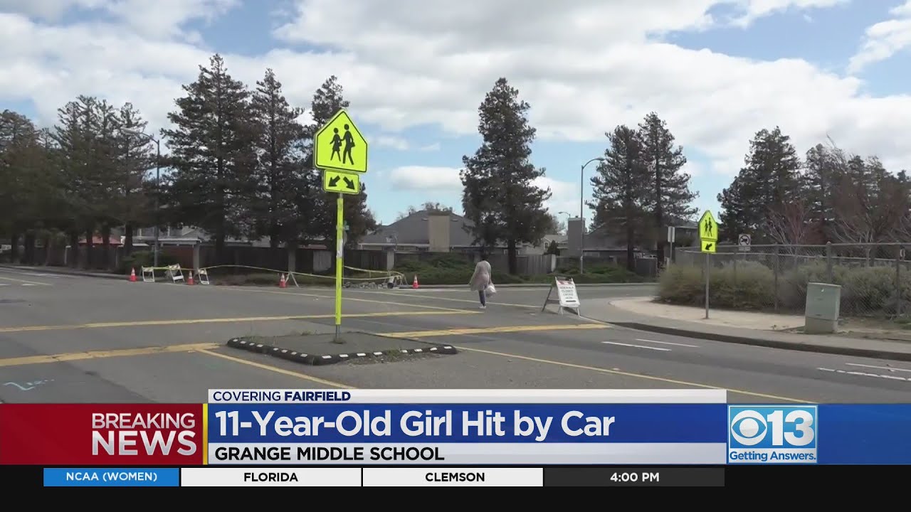 11-year-old girl hit by car in Fairfield