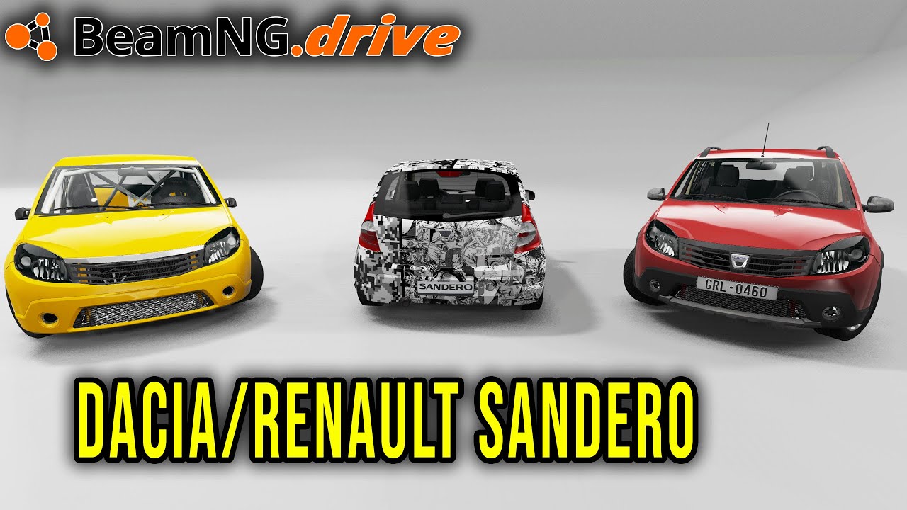 DACIA/RENAULT SANDERO - BeamNG Drive Mods #8 | Radex