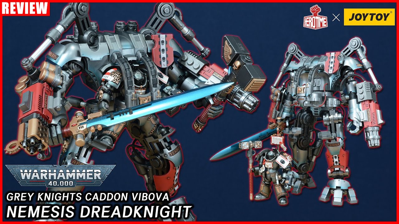 [CC] 악마를 처단하기 위한 40cm 크기! 3.1kg의 무게! 압도적! - 조이토이 워해머 40k 그레이 나이트 '네메시스 드레드나이트' (카돈 비보바 포함) [REVIEW]