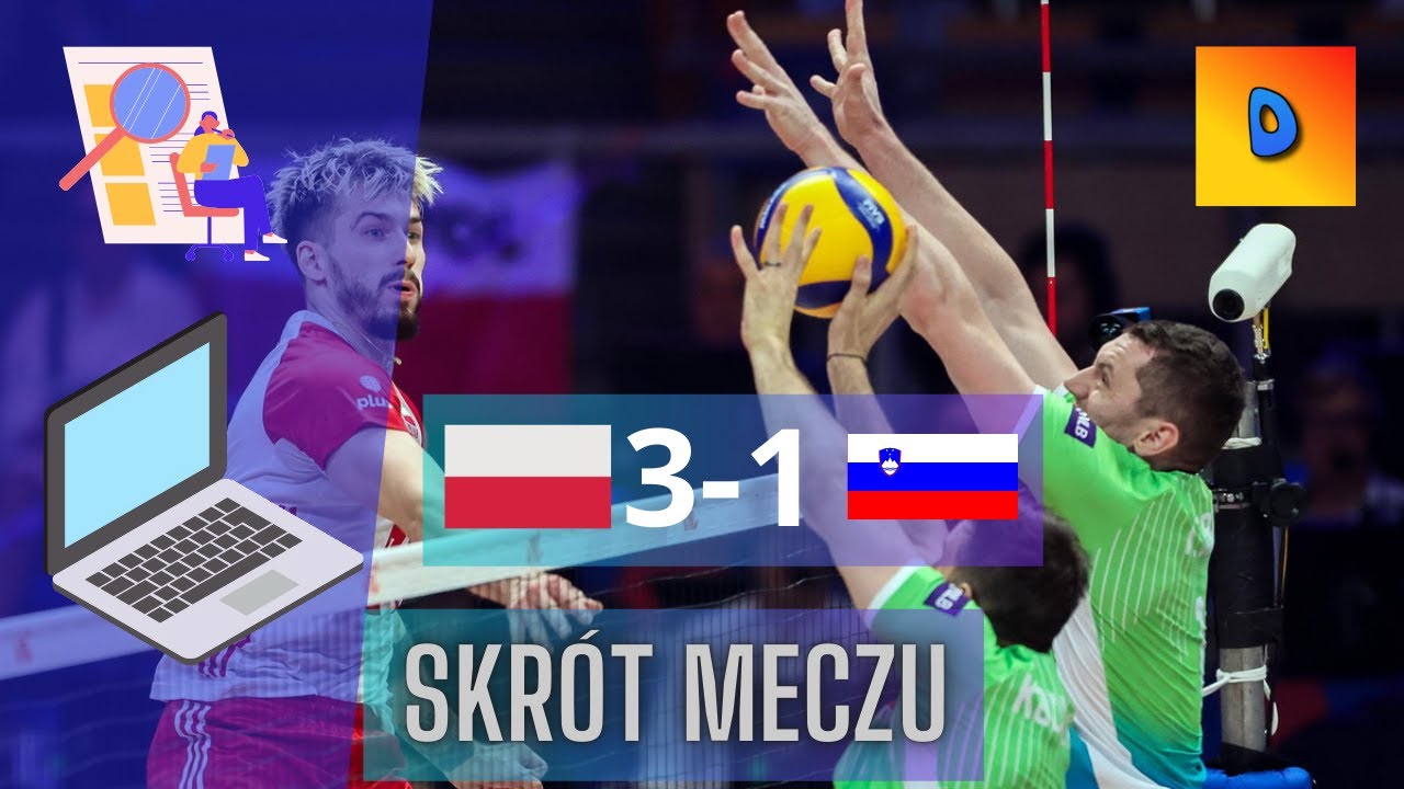 Siatk&oacute;wka Polska vs Słowenia 3-1 Memoriał Huberta Jerzego Wagnera Skr&oacute;t Meczu 2024