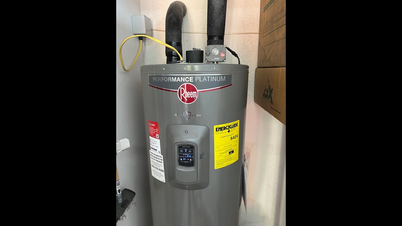 Установка водонагревателя Rheem Platinum — с обнаружением утечек и автоматическим запорным клапаном