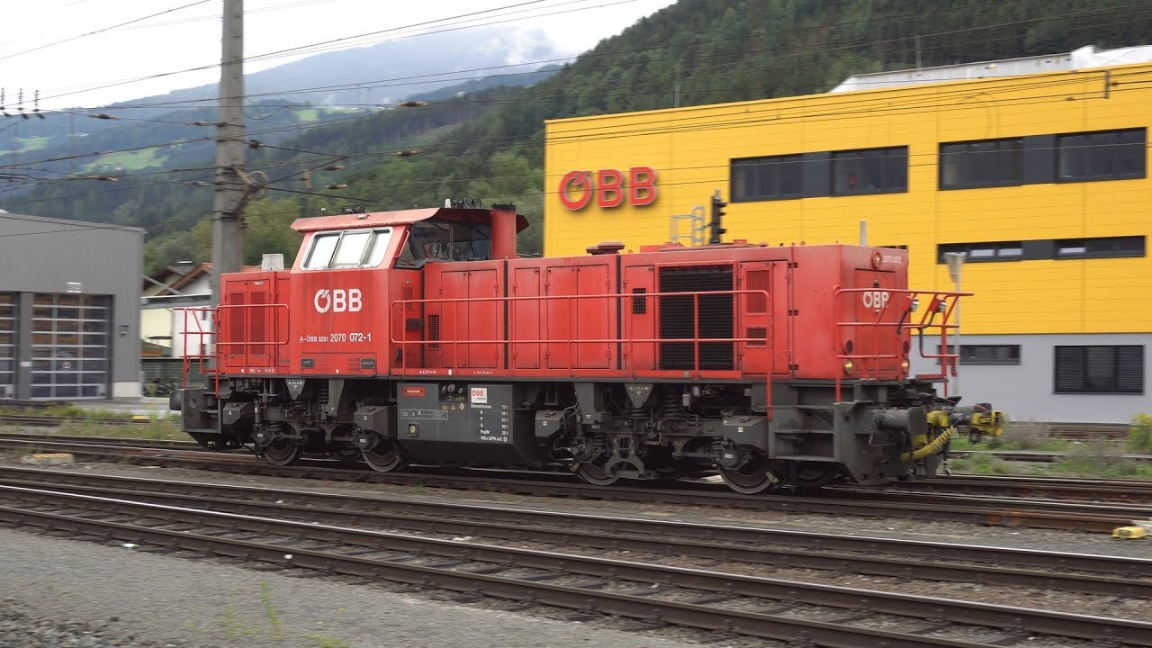 Train Watching at Hall in Tyrol, Austria