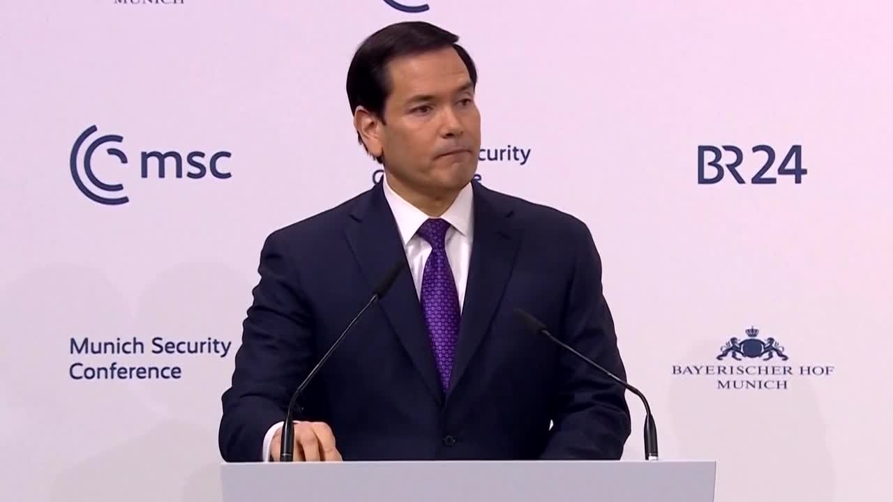 Rubio's speech to European allies takes a softer tone but sticks to Trump's firm stance