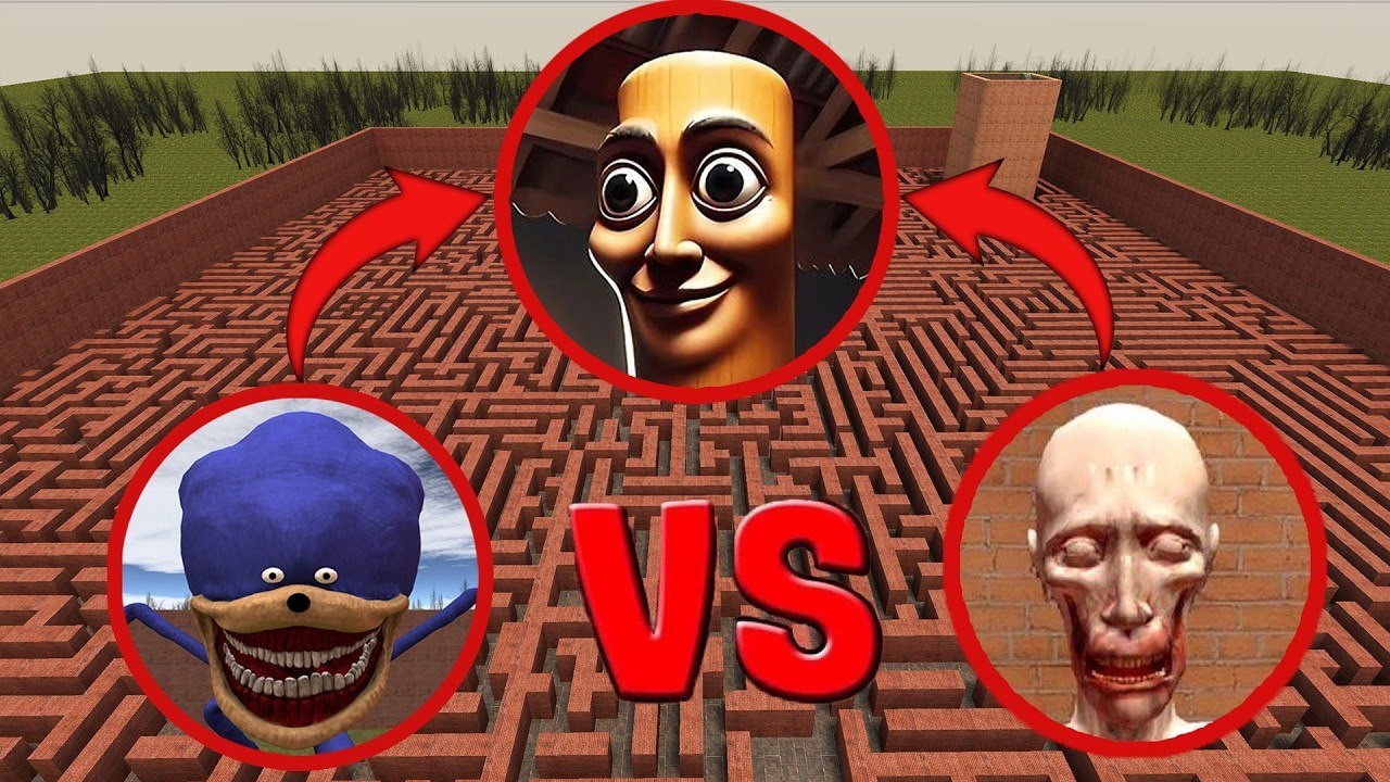 TUNG TUNG SAHUR vs SCP-096 vs SHIN SONIC Garry's Mod Battle