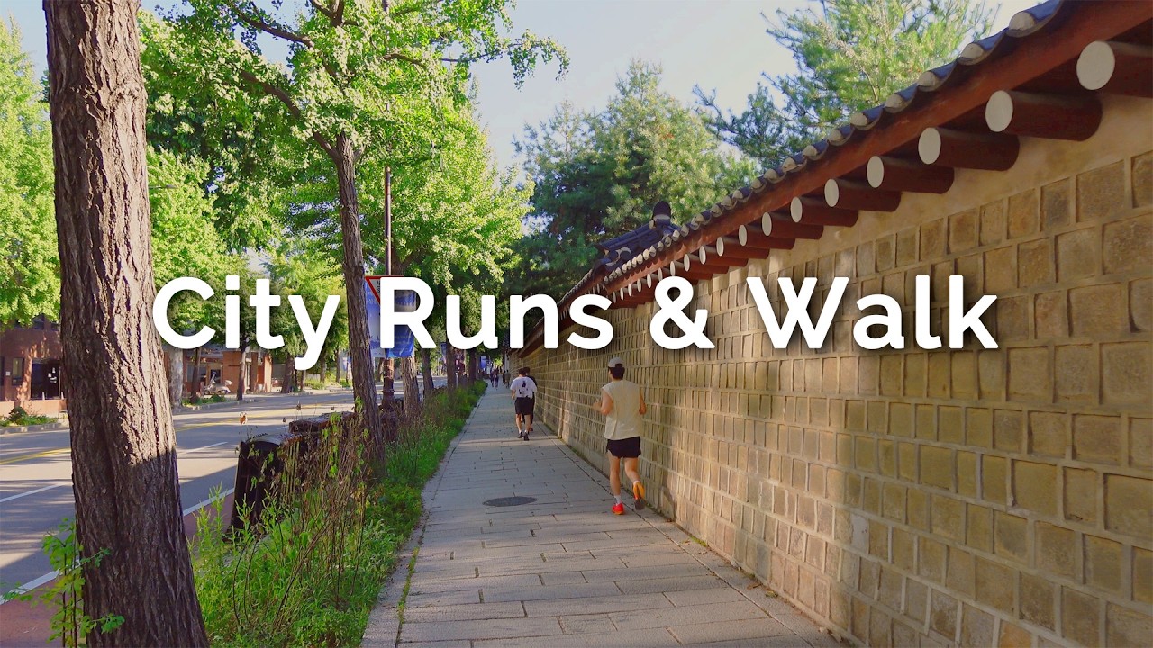 [4K ASMR] 이른 아침 경복궁 러닝코스를 걷다 | Summer Morning Walk Around Gyeongbokgung, Seoul