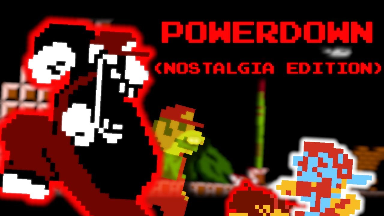 FNF - (POWERDOWN - Nostalgia Edition) Mario Madness V2 (Remix)