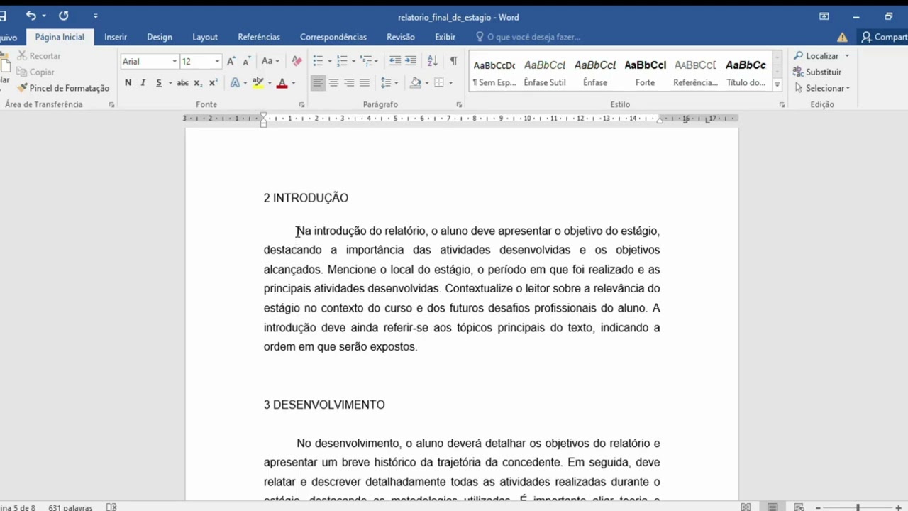 Relatório Final de Estágio Cruzeiro do Sul Virtual - Como fazer?