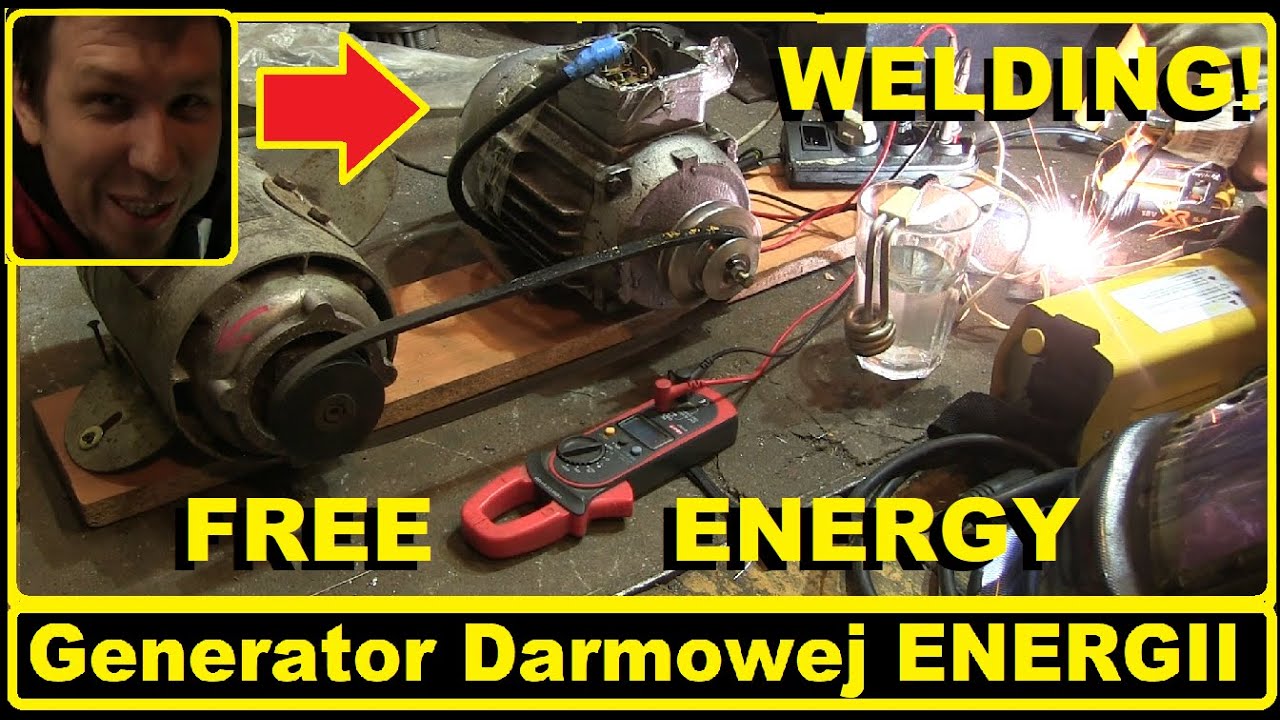 Free Energy Generator Prądu do spawarki jak działa prototyp Silnik z Pralki i Pakistańskie magnesy