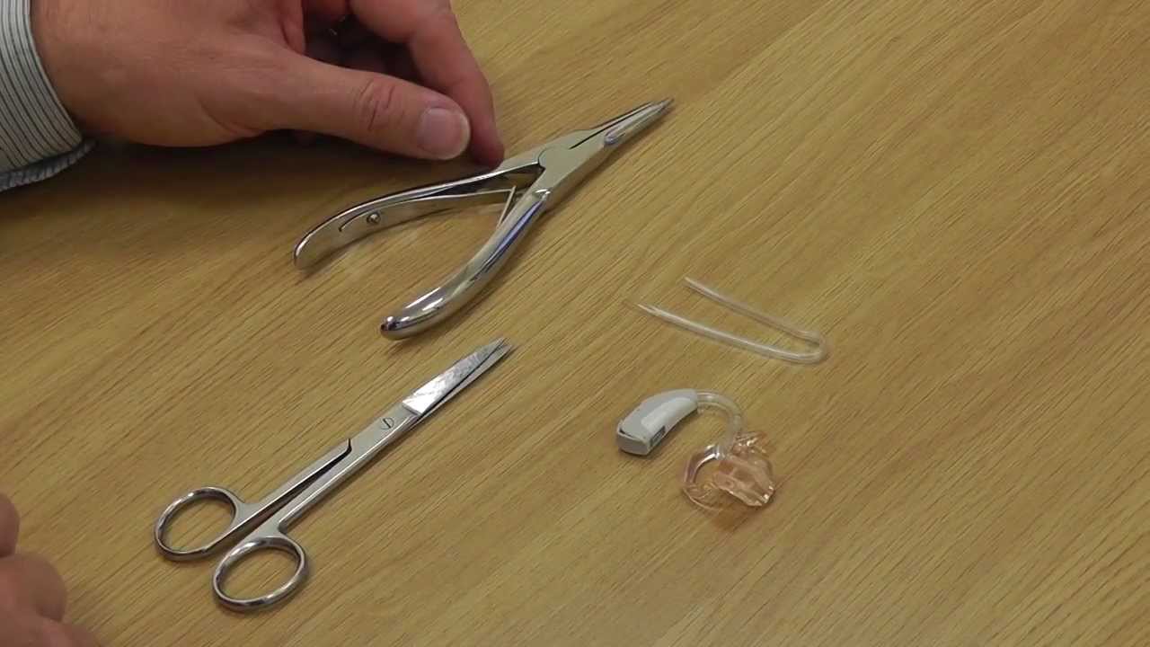 HOW TO change the tube on a (BTE) behind the ear hearing aid