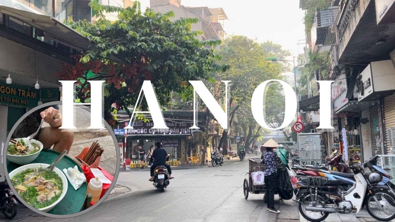 🇻🇳 HANOI TRAVEL VLOG | cafehopping, banh mi + pho, street food, sunset, lotte center, world of pearl