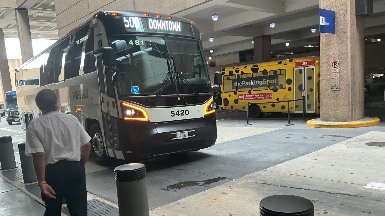 Riding Houston METRO 500 IAH Downtown Direct | Terminal C to Downtown |