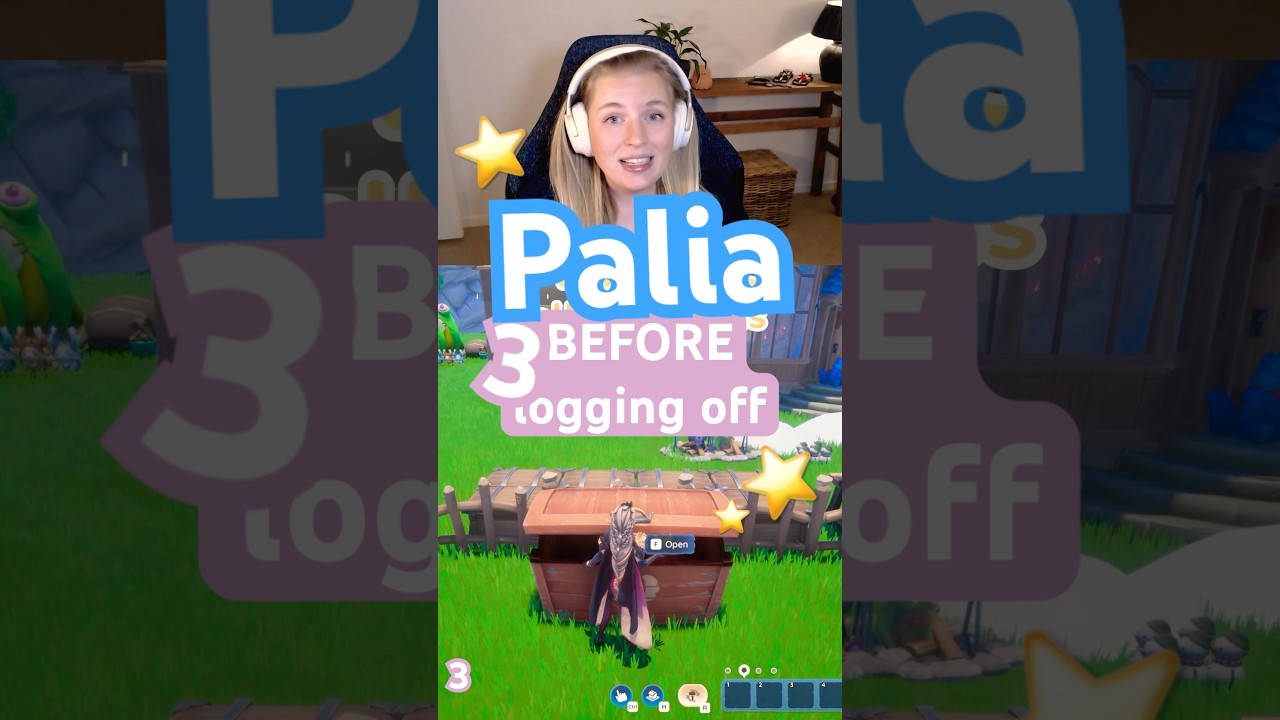 Palia log-off routine. A 30-second reset so your next session starts organized!