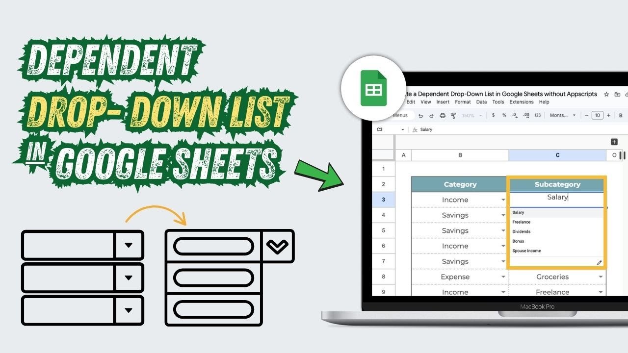 How to Create Dynamic Dependent Dropdown Lists in Google Sheets Without using App Script