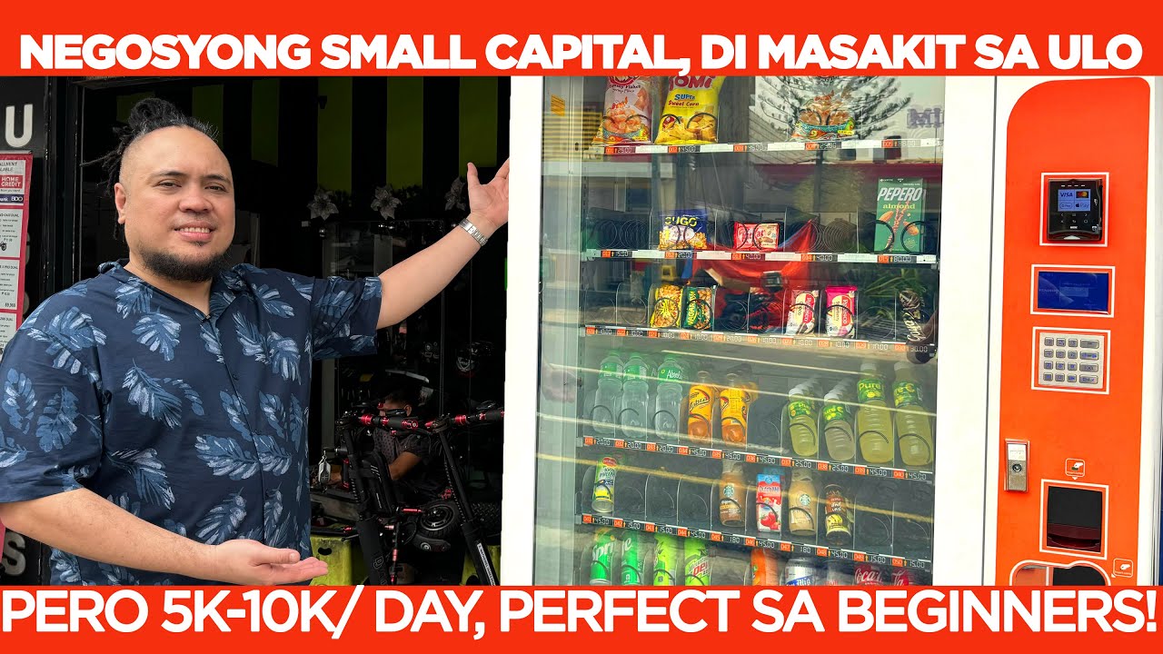 Negosyo SMALL CAPITAL, DI MASAKIT SA ULO, Perfect sa FIRST TIMER! 5-10K/day kita! VENDO MACHINE!