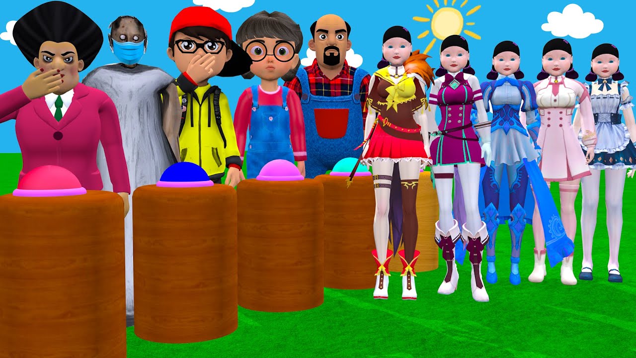 Scary Teacher 3D Presses the Wrong Button! 😱 Surprise Dress Appears!