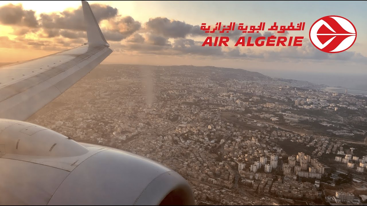 Air Algerie | Boeing 737-800 | STUNNING SUNSET LANDING in Algiers Airport