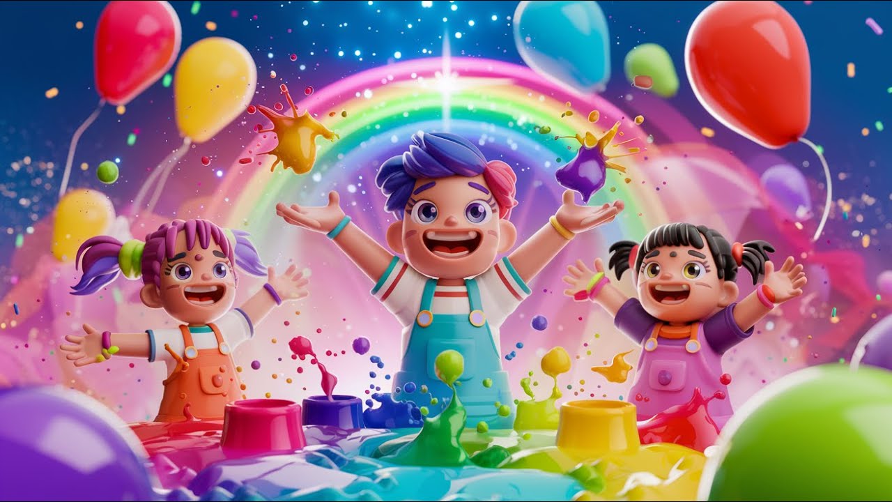 Festa das Cores: Música Animada e Diversão para Bebês | Cores, Sons e Alegria!