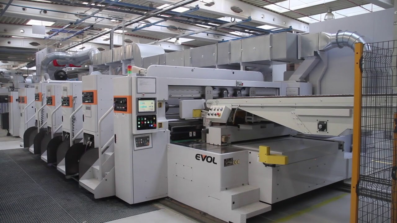 Model install Mitsubishi EVOL 100 flexo folder gluer in Bilgoraj, Poland