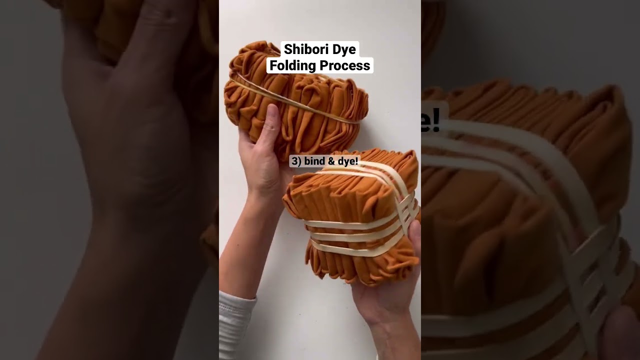 #shibori folding process #handmade #tiedye #diy #diycrafts