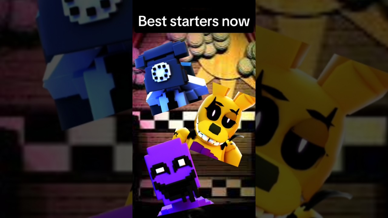 Best starters Now Vs Then in FnTd #roblox #Fntd #shorts #fnaf