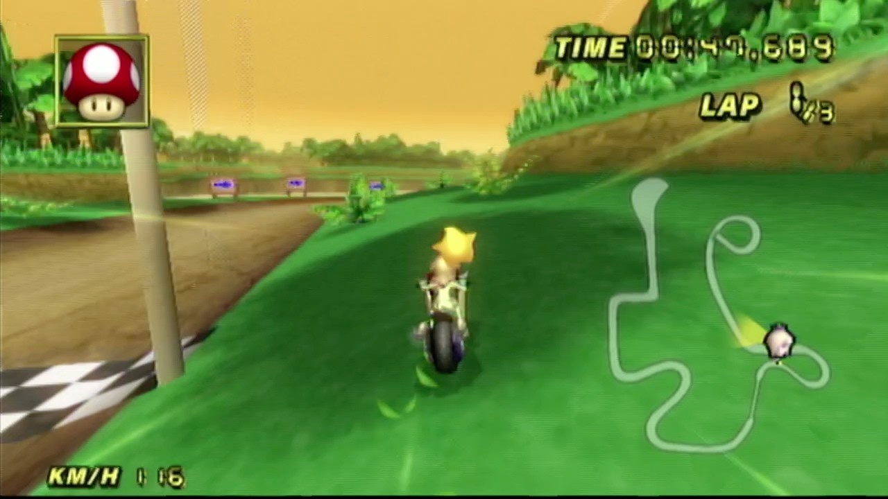 MKWii N64 DK's Jungle Parkway But There's No Obstacles