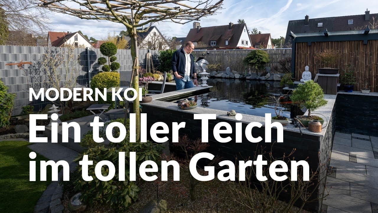 Tobias’ sensationell selbstgebauter 45.000 Liter Teich | Modern Koi Blog 