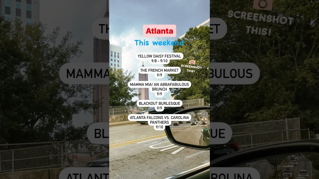 Things To Do In Atlanta | Atlanta Events This Weekend 9.8 - 9.10 | #shorts
