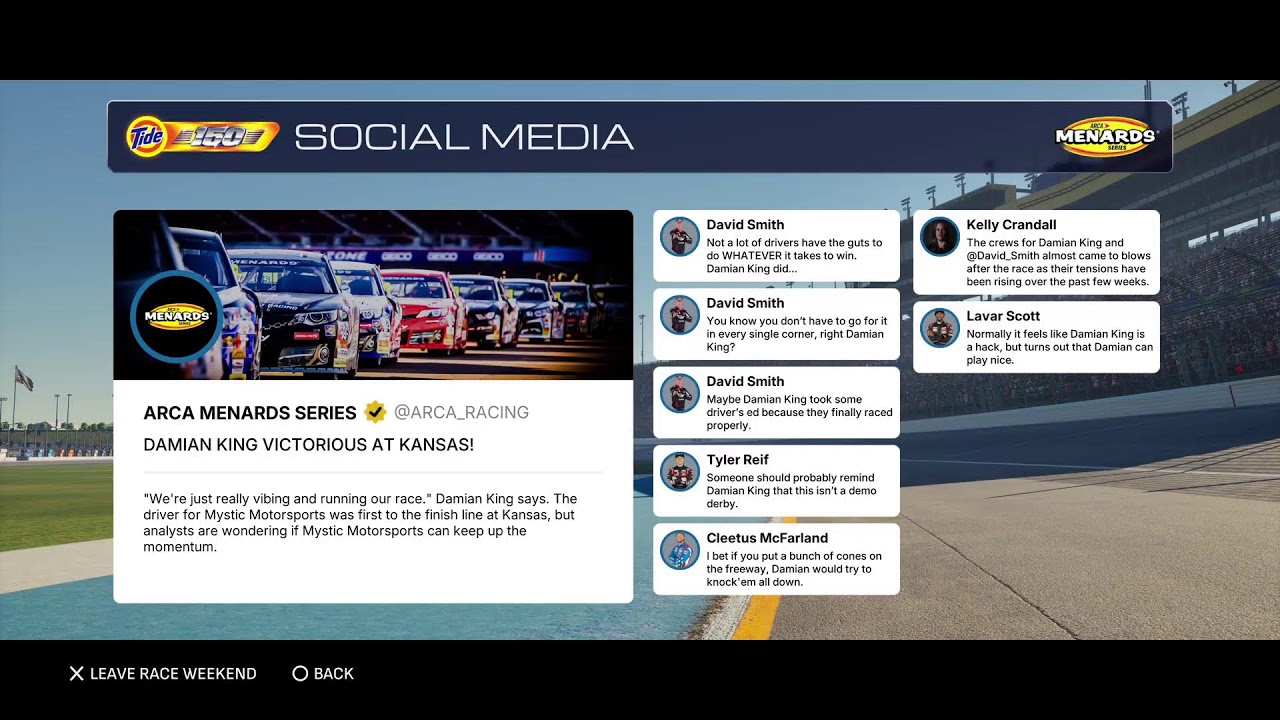 Realistic Career Mode #38| ARCA @Kansas (N25 Live, No Commentary)