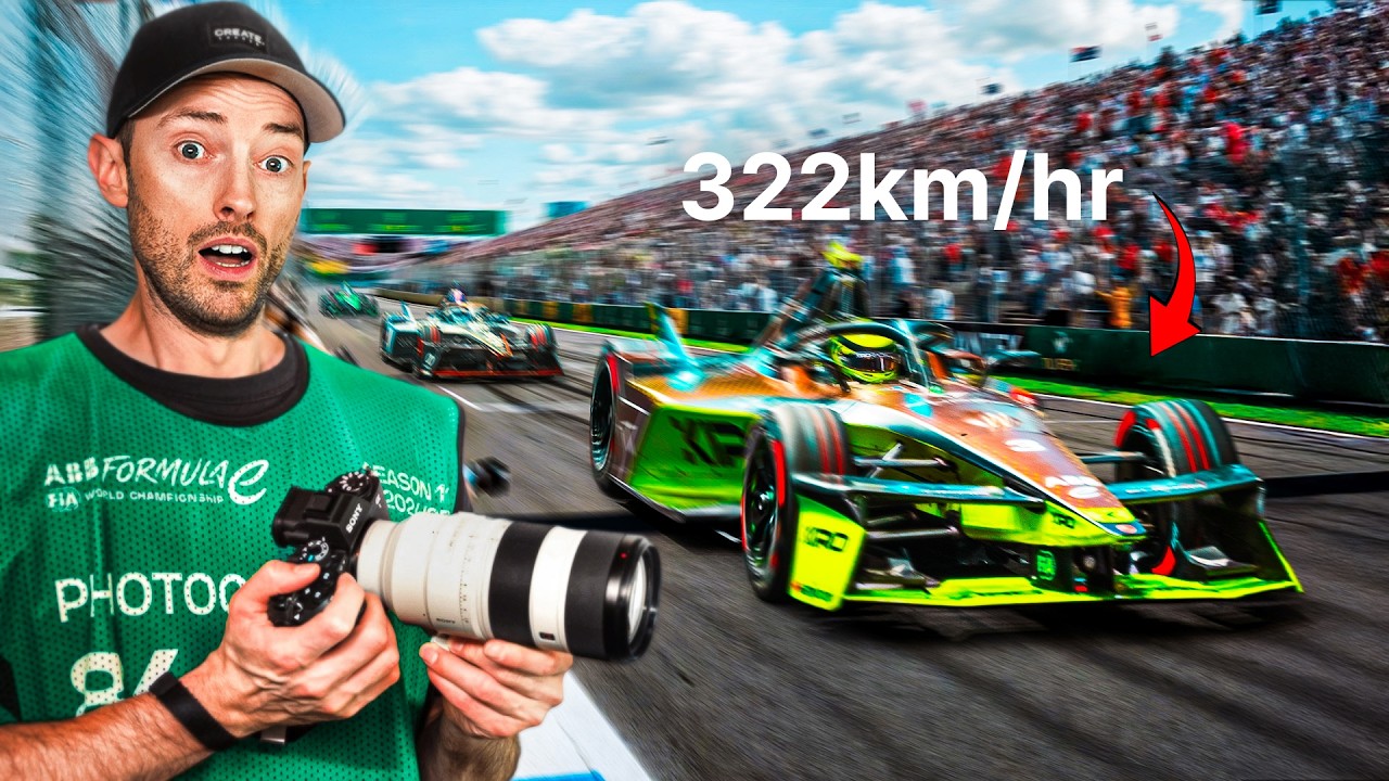 How Do You ACTUALLY Photograph The Worlds Fastest Cars? (Formula E)