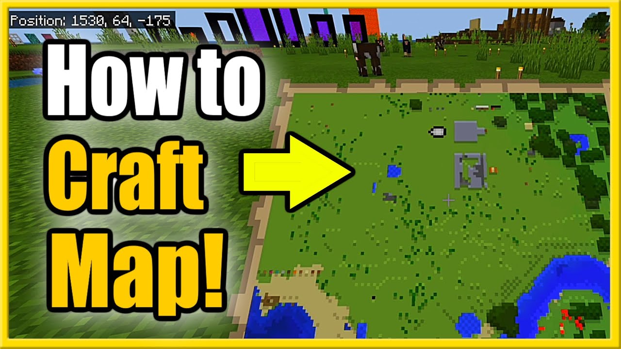 How to Make a Map in Minecraft Survival Mode (Recipe Tutorial)