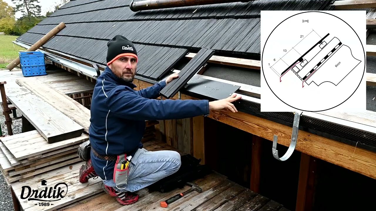 MONTÁŽNÍ VIDEO: Jak na PRVNÍ ŘÁDEK U OKRAJE STŘECHY (prohýbání šablon v prvním řádku) na EUREKO DDS