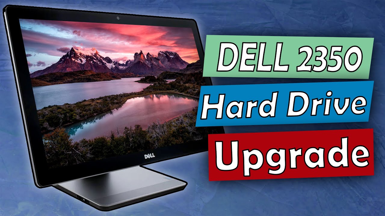 How To do Dell Inspiron 2350 All In One Hard Drive Upgrade - partial disassembly