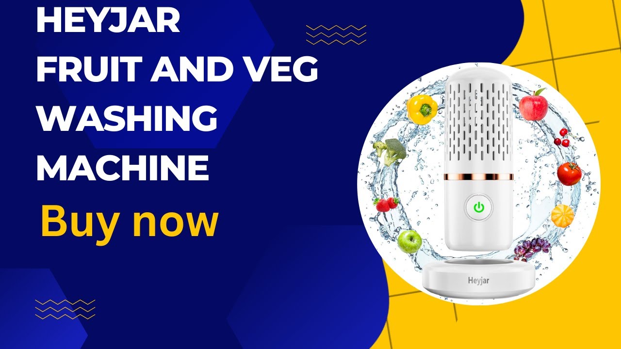 Heyjar Fruit and Vegetable Washing Machine, Fruit Cleaner Device 1  