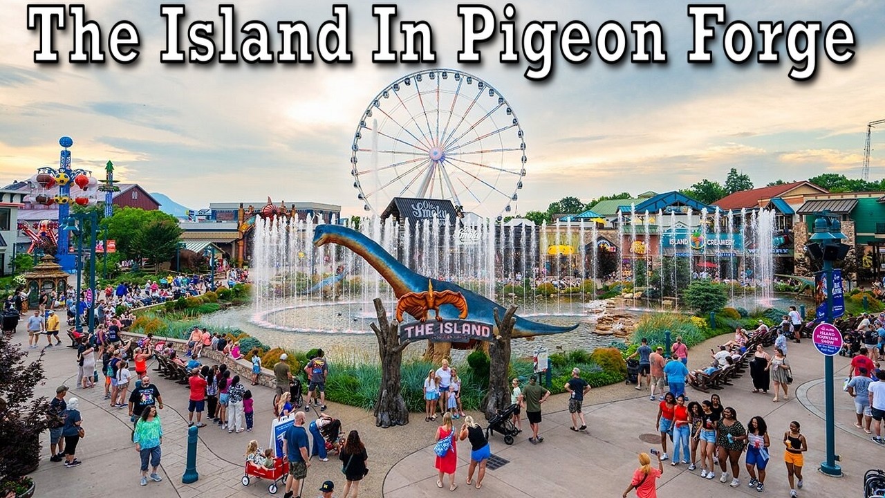 The Island In Pigeon Forge/Dinosaur's, Water Show and MORE!!!