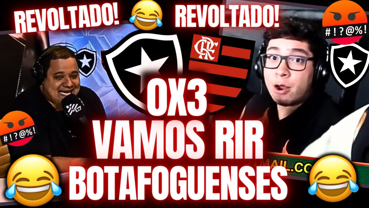 😂REAÇÕES DOS BOTAFOGUENSES REVOLTADOS! BOTAFOGO 0X3 FLAMENGO